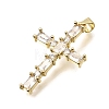 Brass Pave Cubic Zirconia Pendants CU-CBAE7DF-11G-D-3