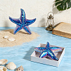 Dyed Natural Quartz Crystal Starfish Display Decorations Figurine Home Decoration DJEW-WH0039-181B-4