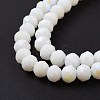 Electroplate Opaque Solid Color Glass Beads Strands X1-EGLA-A034-P4mm-L17-4