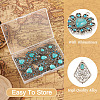10Pcs 5 Styles Synthetic Turquoise Dyed Pendants FIND-TA0003-28-12