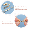 20 Sets Eco-Friendly Brass Watch Band Clasps KK-DC0001-63-4