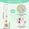 3Pcs Natural Gemstone Beads Pendant Decorations HJEW-CN0001-49-2