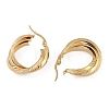 PVD Vacuum Plating 201 Stainless Steel Hoop Earrings EJEW-I309-71G-03-2