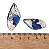 4Pcs Transparent Epoxy Resin Butterfly Wings Pendants RESI-C057-03A-3