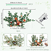 1 Set Plastic Artificial Flower & Leaf AJEW-GA0009-94-2