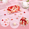 120Pcs 6 Colors Dyed Synthetic Coral Beads CORA-SC0001-28B-7
