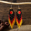 Moon Stainless Steel Dangle Earrings KS8218-3-1