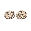 Printed Poplar Wood Pendants FIND-N005-74O-2