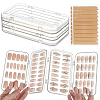 2Pcs PET Plastic Nail Art Storage Box MRMJ-UN0001-022-1