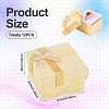 Square Paper Jewelry Gift Boxes with Bowknot CON-TAC0010-80D-4