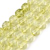 Crackle Transparent Glass Beads Strands GLAA-Q108-02A-16-1