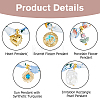 Polyester Scarf Necklaces for Women NJEW-HS00028-4