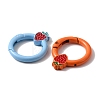 Spray Painted Alloy Spring Gate Rings PALLOY-R141-04-3