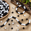 600Pcs 2 Colors Dyed Natural Wood Beads WOOD-SC0002-37B-4