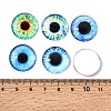 Printed Transparent Glass Cabochons GL-CBAA22A-16-4