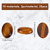 20Pcs 10 Style Natural & Synthetic Mixed Gemstone Cabochons Kit G-SC0002-32-2