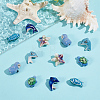 12Pcs 6 Styles Animals Handmade Porcelain Beads PORC-PA0001-59-4