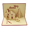 3D Pop Up Paper Greeting Card AJEW-P124-A02-1