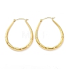 304 Stainless Steel Teardrop Hoop Earrings EJEW-B023-11G-1