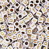 500Pcs 5 Styles Plating Acrylic Beads SACR-BY0001-03-4