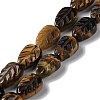 Natural Tiger Eye Beads Strands G-M418-A06-01-1