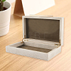 1Pc Wood Covered with PU Leather Jewelry Storage Boxes with Golden Tone Iron Findings CON-CN0001-24-7