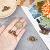 Brass Shoe Charms KK-WH0031-73AB-3