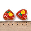 Handmade Heart Lampwork Beads Strands LAMP-P069-04A-06-3