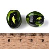 Handmade Silver Foil Glass Beads FOIL-N034-01E-3