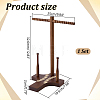 Baseball T Bar Wood Jewelry Display Stands for Necklaces Bracelets Rings ODIS-WH0177-011-2