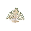 Tree of Life Zinc Alloy Rhinestone Brooch PW-WG34219-01-1