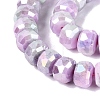 Anti-Tarnish Electroplate Glass Beads Strands GLAA-T025-10mm-11L-4