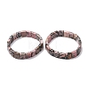 Natural Rhodonite Faceted Beaded Stretch Bracelets for Women BJEW-K251-08I-4