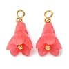 Dyed Synthetic Coral Pendants GG-CBAC295-03G-2