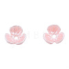 Resin Imitation Pearl Bead Caps RESI-N036-01A-05-3