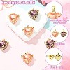 6Pcs 2 Colors Brass Enamel Prayer Box Pendants KK-CJ0005-80-3
