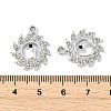 Animal Theme UV Plating Alloy Crystal Rhinestone Pendants ALRI-T012-07H-P-3