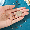 12Pcs 2 Colors Brass Pave Cubic Zirconia Heart Links Connector Charms KK-TA0003-48E-6
