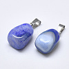 Natural Banded Agate/Striped Agate Pendants G-T122-20I-2