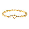 Heart 304 Stainless Steel Link Bracelets ZF9724-8-1