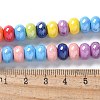 Porcelain Rondelle Beads PORC-Q001-01M-2