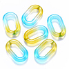 Two Tone Transparent Acrylic Linking Rings OACR-S036-006B-N02-3