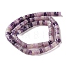 Natural Lepidolite/Purple Mica Stone Beads Strands G-M420-A19-01-3