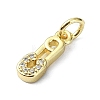 Brass Micro Pave Cubic Zirconia Pendants KK-H475-21G-01-2