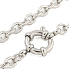 304 Stainless Steel Cable Chain Bracelets for Women BJEW-Q344-05P-2