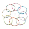 8Pcs 8 Color Glass Seed Beaded Stretch Bracelets Set BJEW-JB09470-1