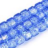 Handmade Foil Glass Beads Strands FOIL-Q002-04B-1