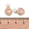 Brass Clear Cubic Zirconia Pendants KK-B102-05G-01-3