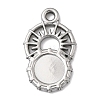 Sun 304 Stainless Steel Pendant Cabochon Setting STAS-P454-12P-1