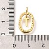 Brass Micro Pave Cubic Zirconia Pendants ZIRC-P123-01G-T01-3